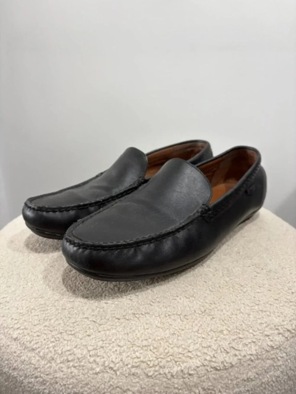 Polo Ralph Lauren Redden Driving Slip On Loafers Black Leather Men’s